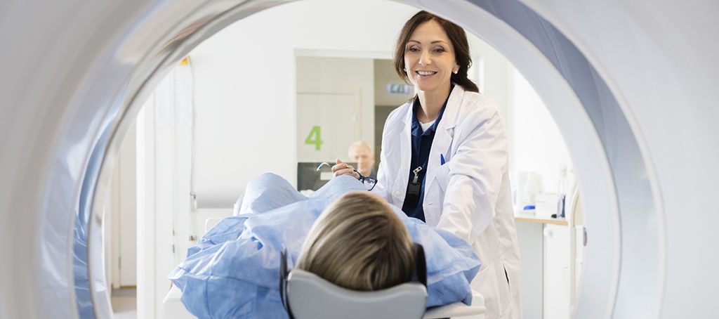 Spine patient starting treatment