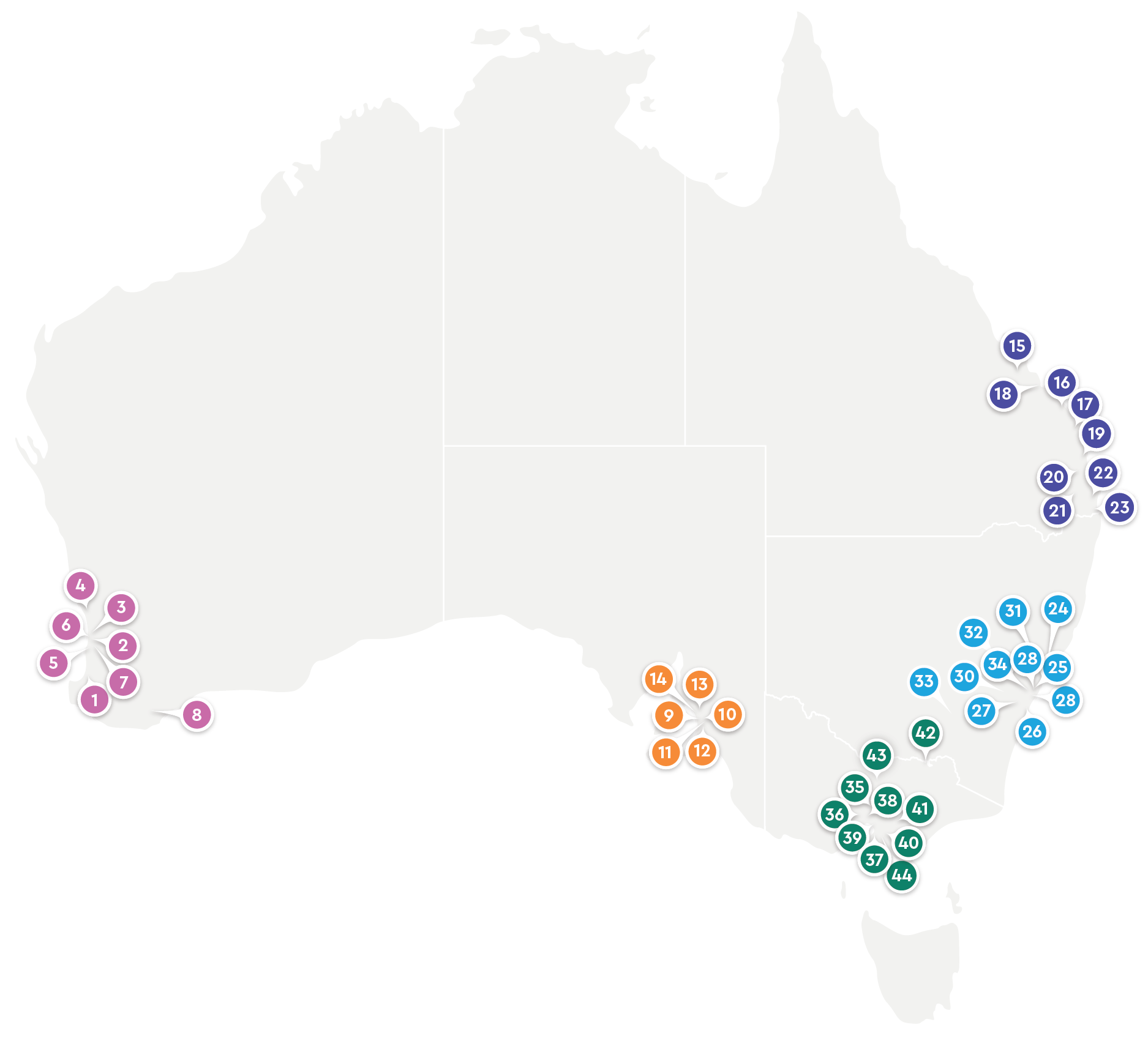 GenesisCare Clinical Research Locations