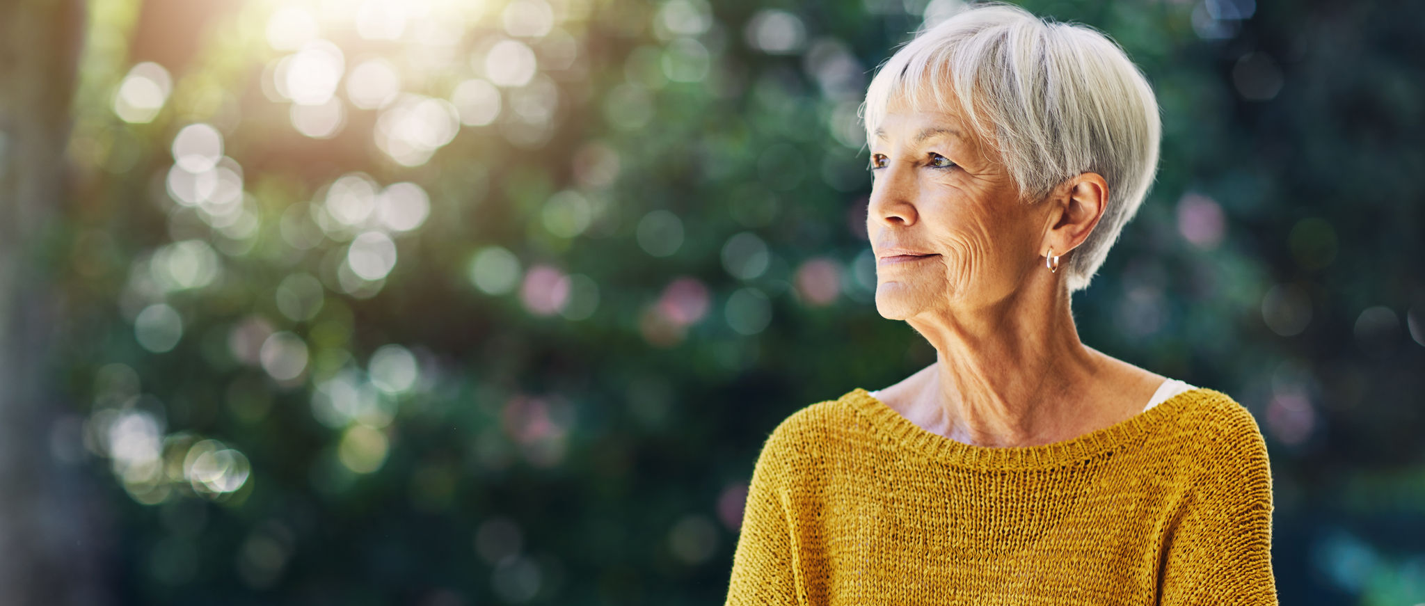 Shot of a confident senior woman looking thoughtful outdoors