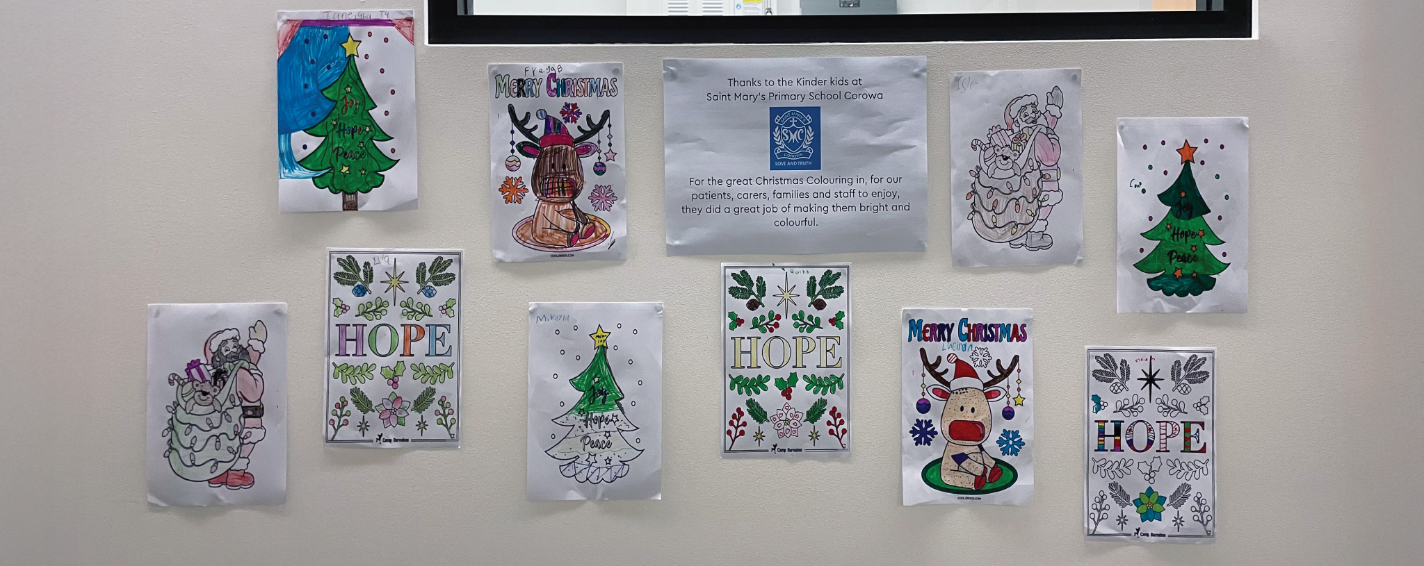 Schoolkids send messages of hope to cancer patients