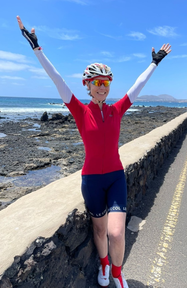 Karen riding bike
