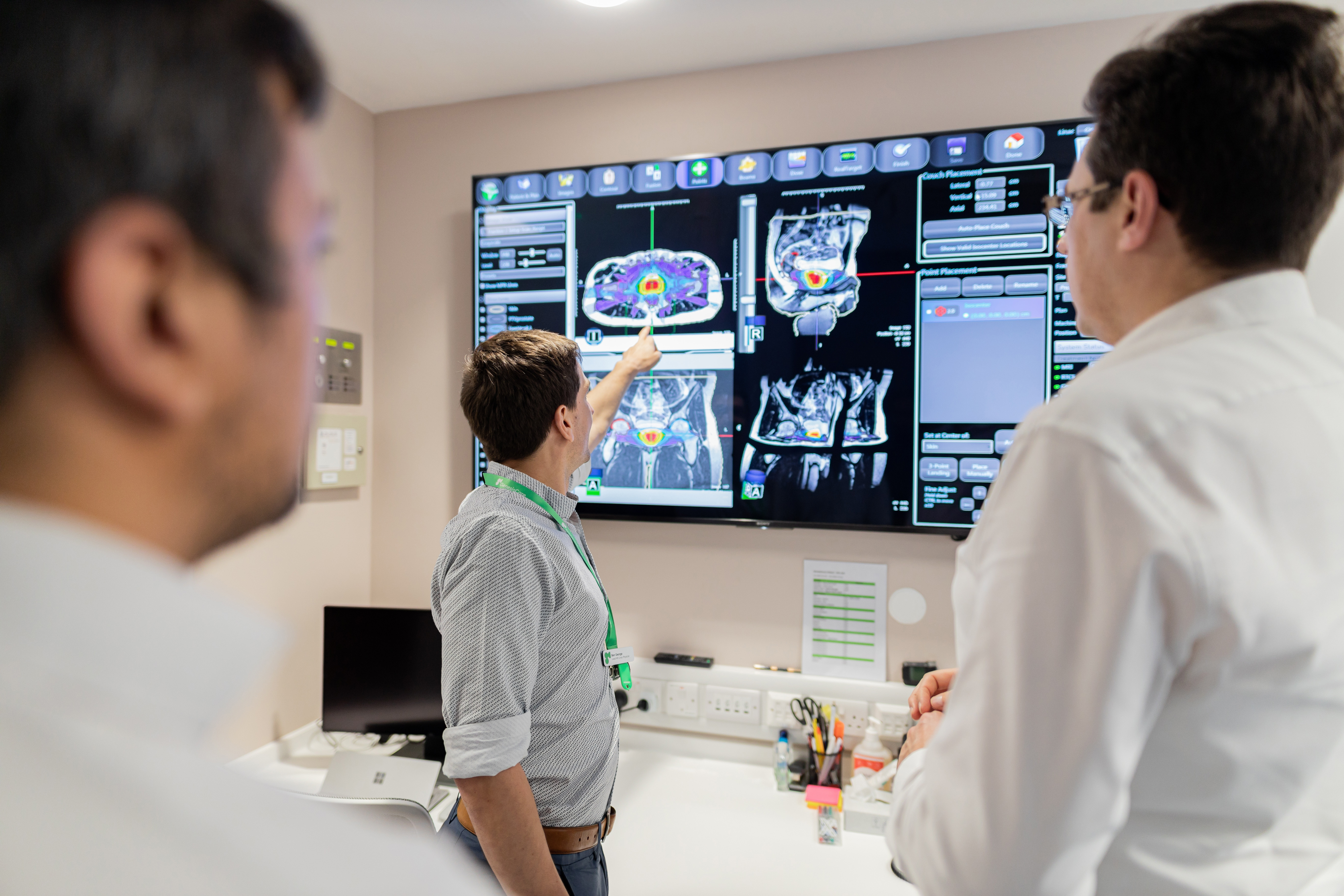 Spine patient starting treatment