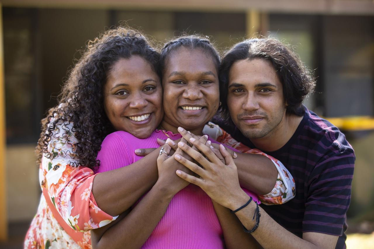 Three people 